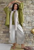 Suri Cushion Cotton Artist Smock Olive
